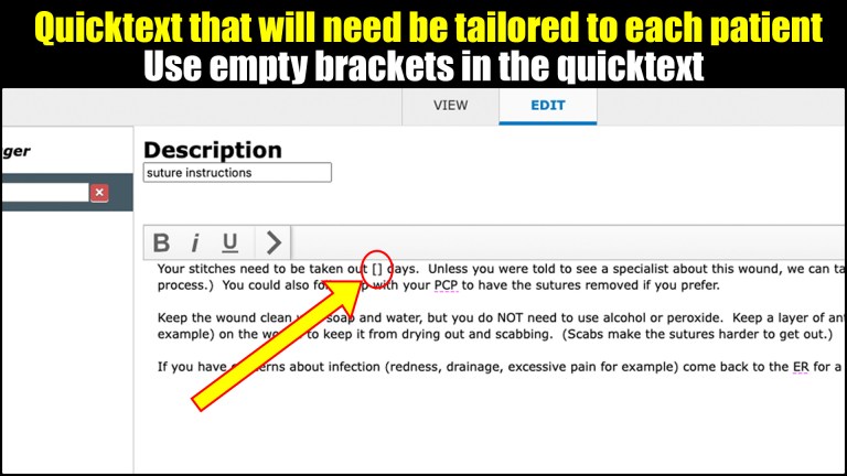 Text Specifies Quicktext | Searcy EM